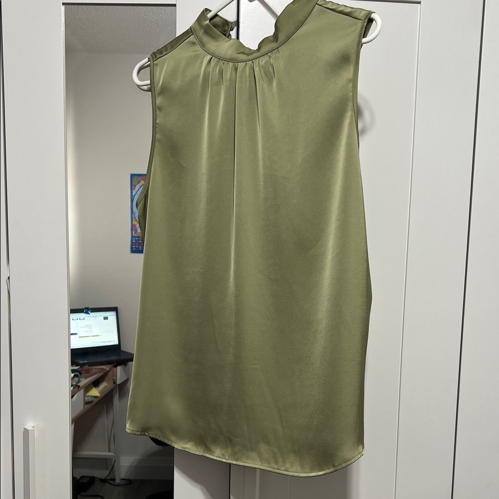 SHEIN Olive Green Sleeveless Top